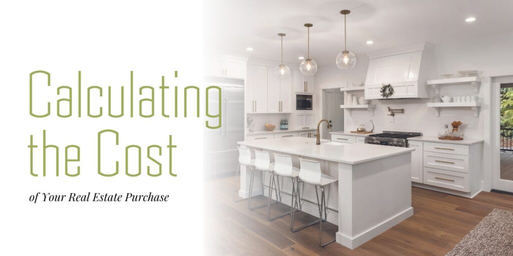 new looking kitchen; text: Calculating the Cost