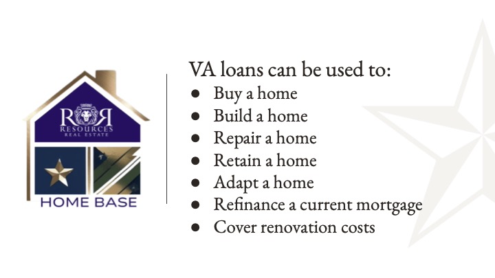 What can a VA loan be used for?