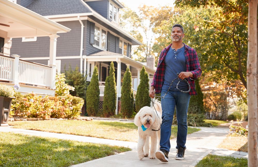 Suburban neighborhood in Monmouth County New Jersey