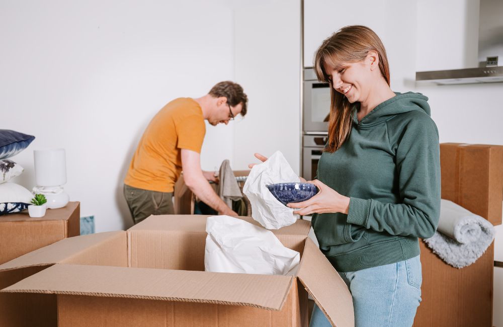 sorting belongings during estate sale process
